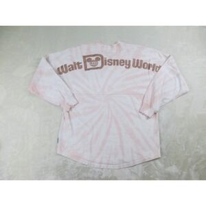 Disney Shirt Womens Extra Small Pink Tie Dye‎ Spirit Jersey Long Sleeve*